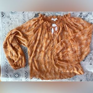 Lalavan sheer shirt, size M